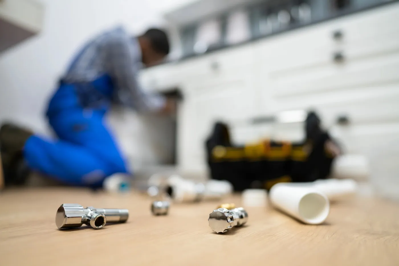 Remplacement de raccords sur une canalisation